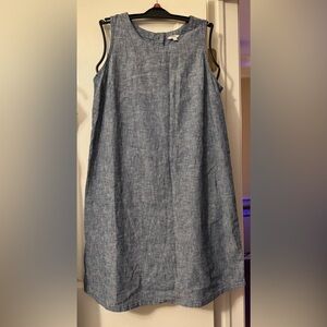 Sonoma Blue Chambray Midi Dress